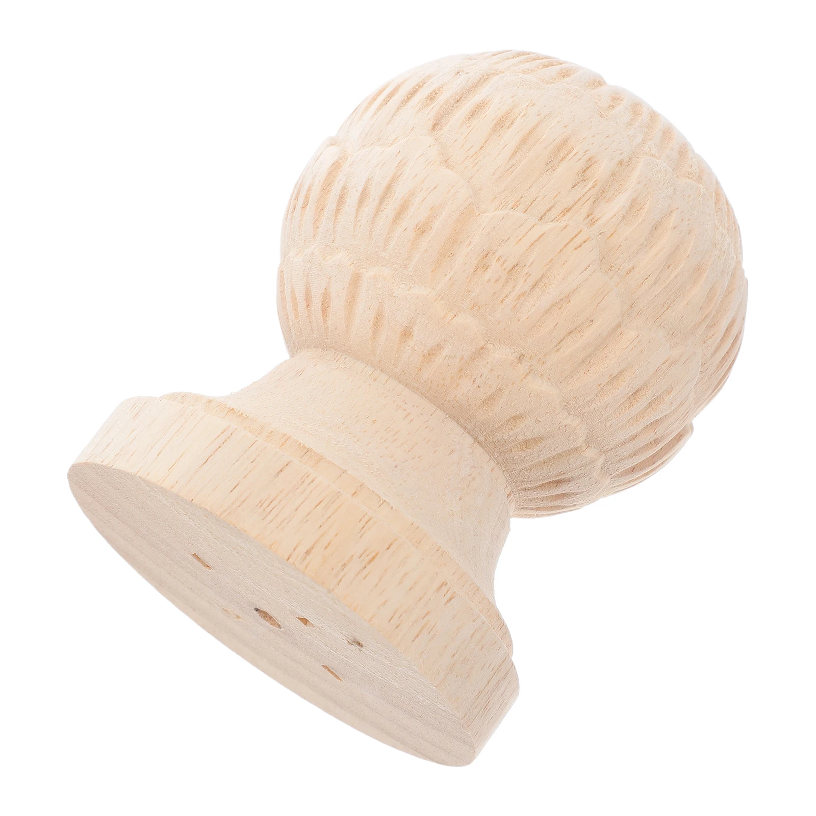Escada de madeira abacaxi finial esculpido newel post caps clássico estilo europeu substituição para postes cama decoração móveis