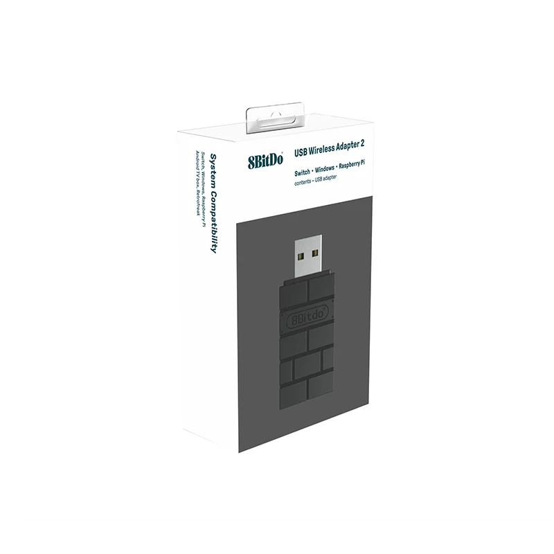 Adattatore Bluetooth wireless USB 8BitDo 2 ricevitori per Nintendo Switch 1, 2 controller PS1 Raspberry Pi Mini PS4 per maniglia PS5