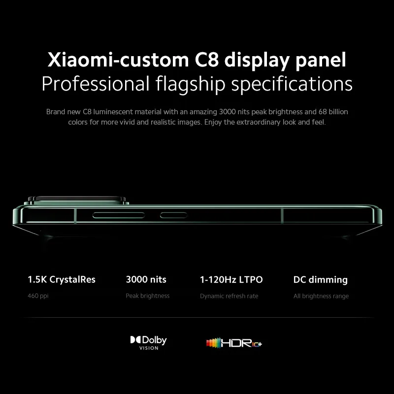【Merk+】Global Version Xiaomi 14 Snapdragon ®   8 generatie 3-smartphone 1,5K 6,36-inch AMOLED-display IP68 NFC 50MP Leica-camera