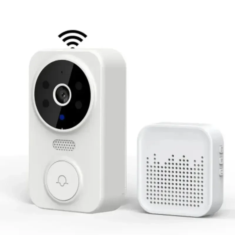 Timbre de vídeo WiFi, timbre inalámbrico WiFi para el hogar, batería recargable, cámara de visión nocturna a Color, timbre Visual