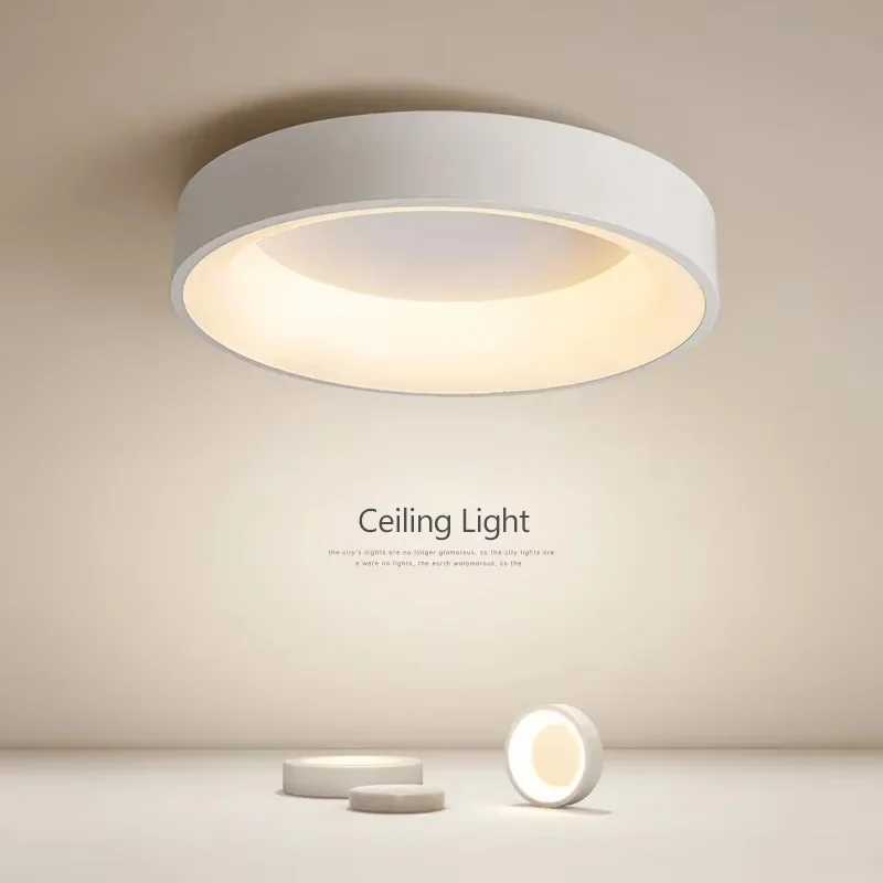 Nordische Decken leuchte moderne LED einfache Lampen für Wohnzimmer Schlafzimmer Studie Restaurant Home Indoor runde Dekor Leuchte
