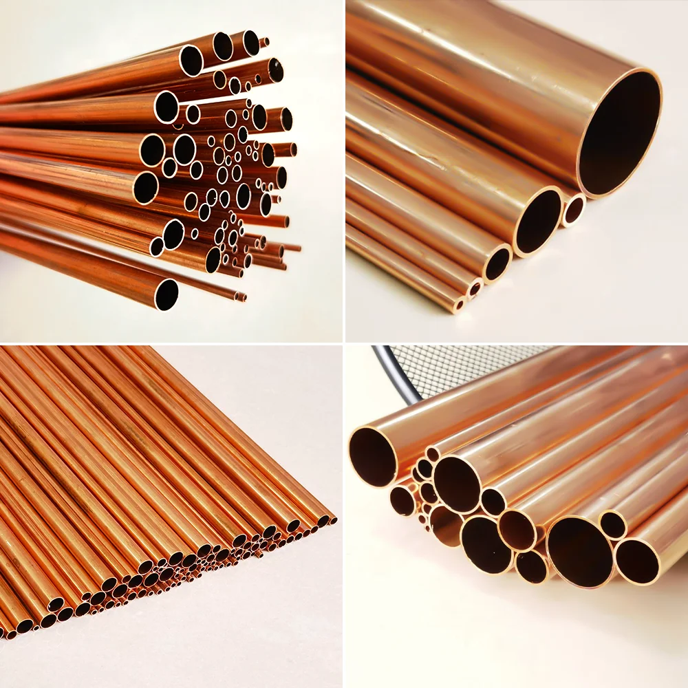 銅管 OD1.5-16 ミリメートル長さ 300 500 ミリメートルラウンド銅合金パイプストレート赤銅正確な厚さ 0.2-2
