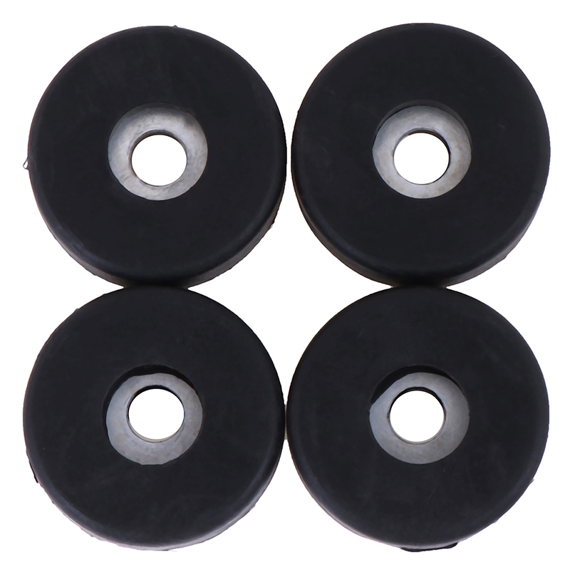 4 Stück schwarz Universal band Gummi polster Füße Stoßstange Unter leg scheibe Außen durchmesser: 30 mm Löcher Durchmesser: 5 mm Höhe: 10mm
