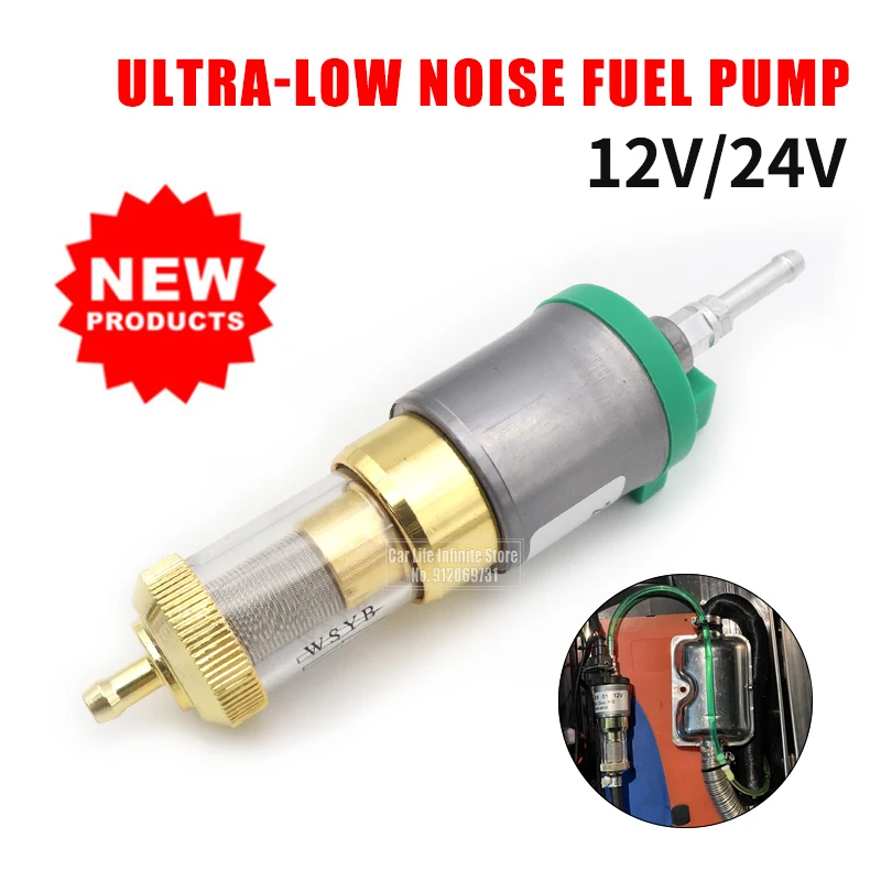 12V/24V 1KW-5KW Auto Upgrade Ultra-low Noise Heizung Kraftstoff Pumpe Für Eberspacher Universal auto Luft Diesel Parkplatz Öl Pumpe Für Lkw