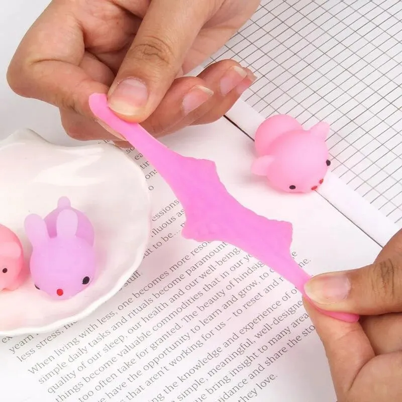 20 pezzi mini simpatico cartone animato animale giocattoli antistress per le ragazze dei ragazzi festa di compleanno favore piñata riempitivo carnevale forniture per feste per bambini
