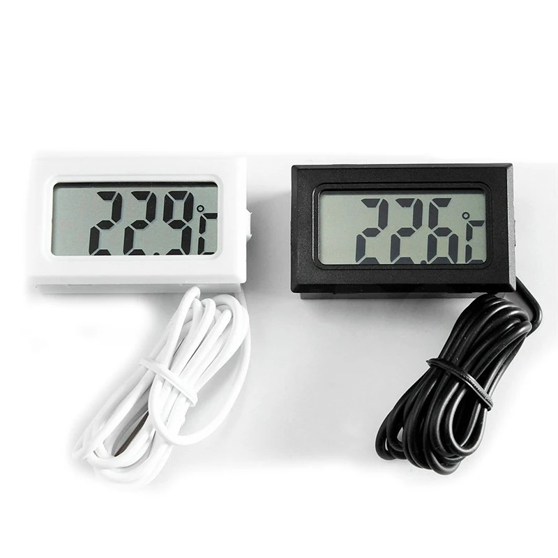 Mini Màn Hình LCD Kỹ Thuật Số Trong Nhà Tiện Lợi Cảm Biến Nhiệt Độ Đồng Hồ Đo Độ Ẩm Nhiệt Kế Ẩm Kế Đo