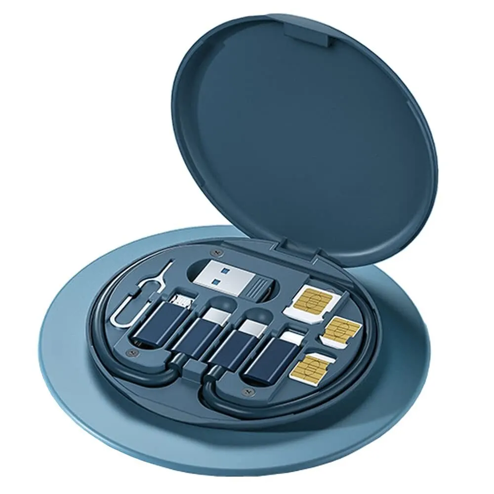 Mini-Datenkabel-Set Aufbewahrung sbox 60W Schnell ladung Multi-Funktion Datenkabel Handy halter Aufbewahrung sbox