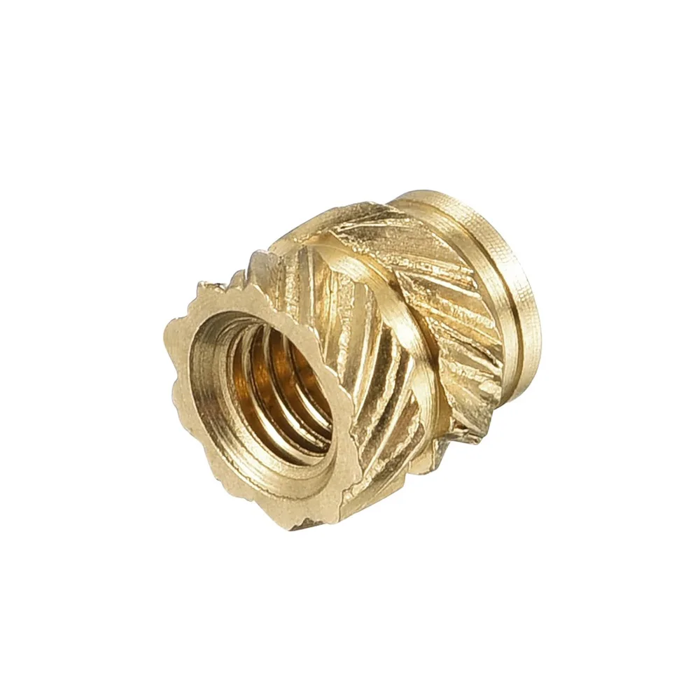5-50pcs Brass Insert Knurled Nut M2 M3 M4 M5 M6 M8 Brass Threaded Inserts for Plastic Heat Set Embedment Nuts for 3D Printer