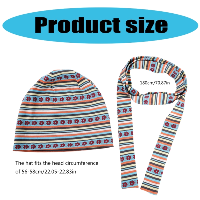 Thermals Knitted Hat and Scarf Set Women Comfortable Hat Fashionable Pullover Hat for Skiing, Hiking, Camping