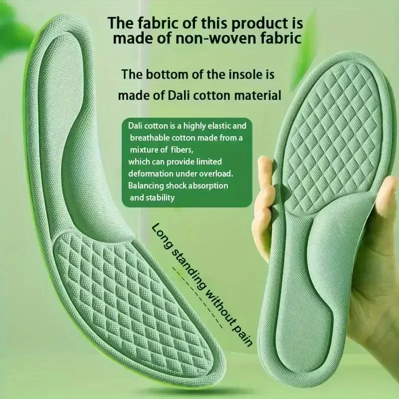 20PCS Soft Memory Foam Orthopedic Insoles Deodorizing Insole Shoes Sports Absorbs Sweat Breathable Antibacterial Shoe Accessory