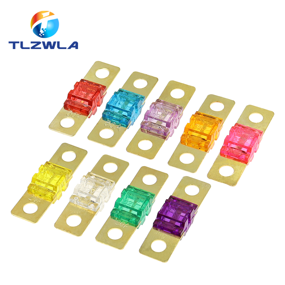 ANS FUSE 20A 30A 40A 50A 60A 70A 80A 100A 125A 150A 175A ANL Fusibles chapados en oro para coche Mini Audio estéreo para coche AFS Fusible