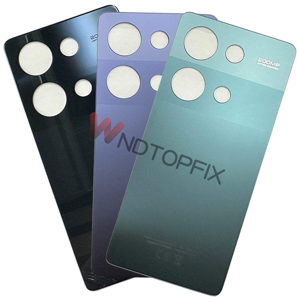 Nuevo para Xiaomi Redmi Note 13 Pro 4G cubierta de batería Panel de vidrio trasero funda carcasa trasera Note 13Pro 4G cubierta trasera de batería funda de puerta