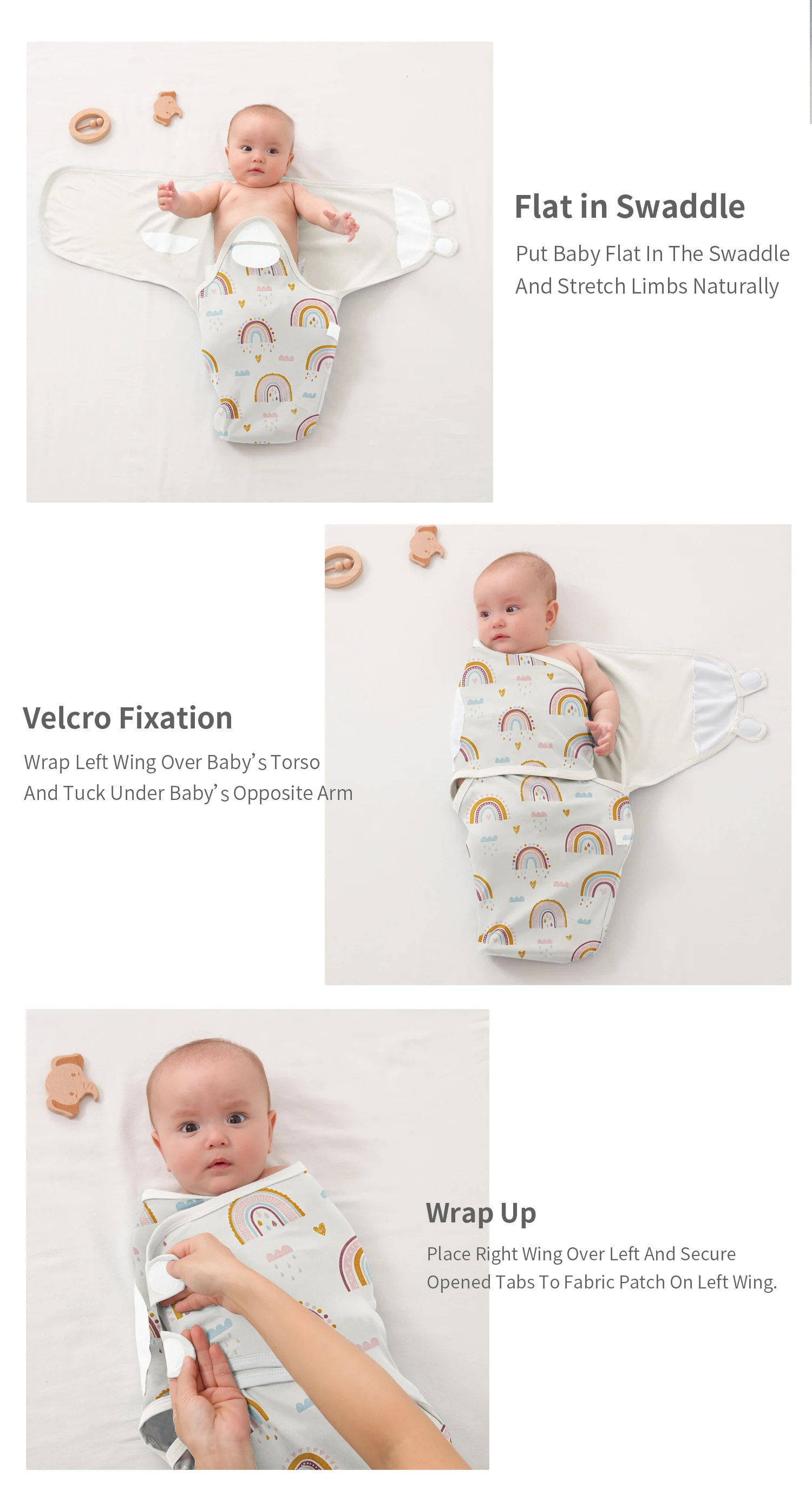INSULAR ฤดูร้อนใหม่หนา Swaddle ผ้าฝ้าย 100% ทารกแรกเกิดกระเป๋าห่อเด็ก Sleep Sack ผ้าอ้อม Cocoon สําหรับทารกแรกเกิดกระเป๋า 1 PC