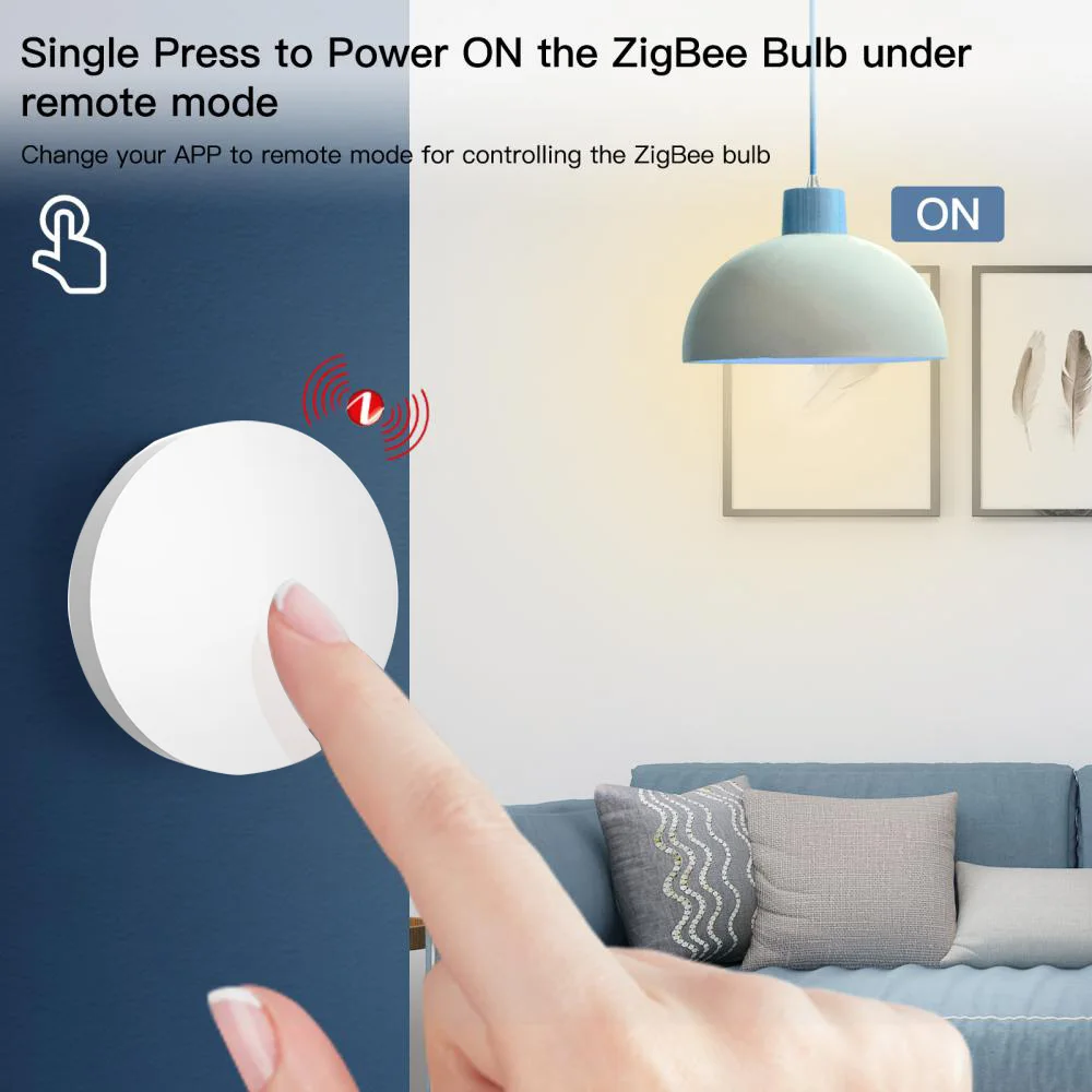 ZigBee-interruptor de escena inalámbrico, pulsador Tuya, controlador de escenario de automatización, conexión inteligente alimentada por batería, dispositivos Tuya
