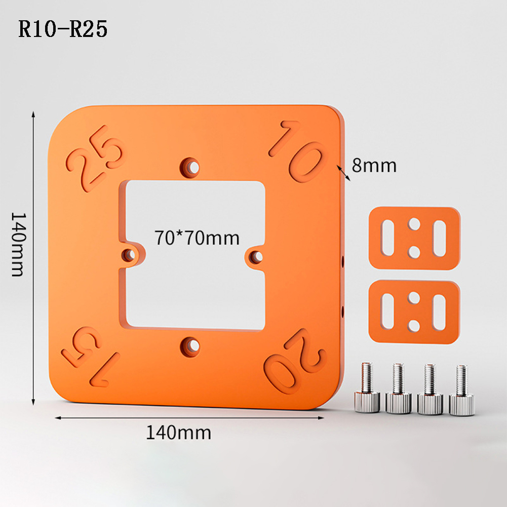 4-in-1 Router Corner Radius Templates Jig Woodworking Router Corner Radius Templates Jig Arc Angle Corner Template Hand Tools