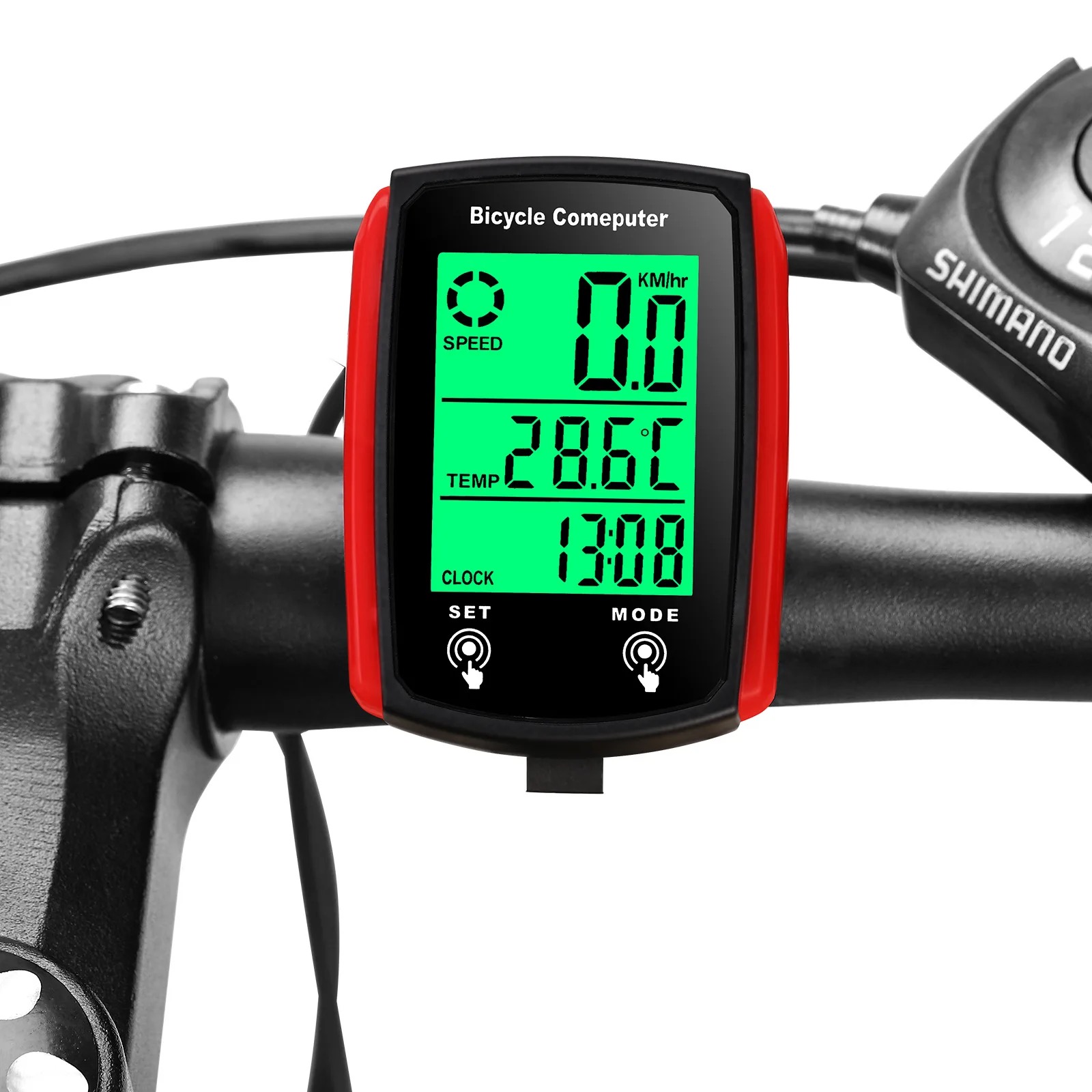 Motocycle Computer Odometer LCD Screen Wired Bicycle Cycling Speedometer Mountain Bike Speedo Meter Motocycle Accessories