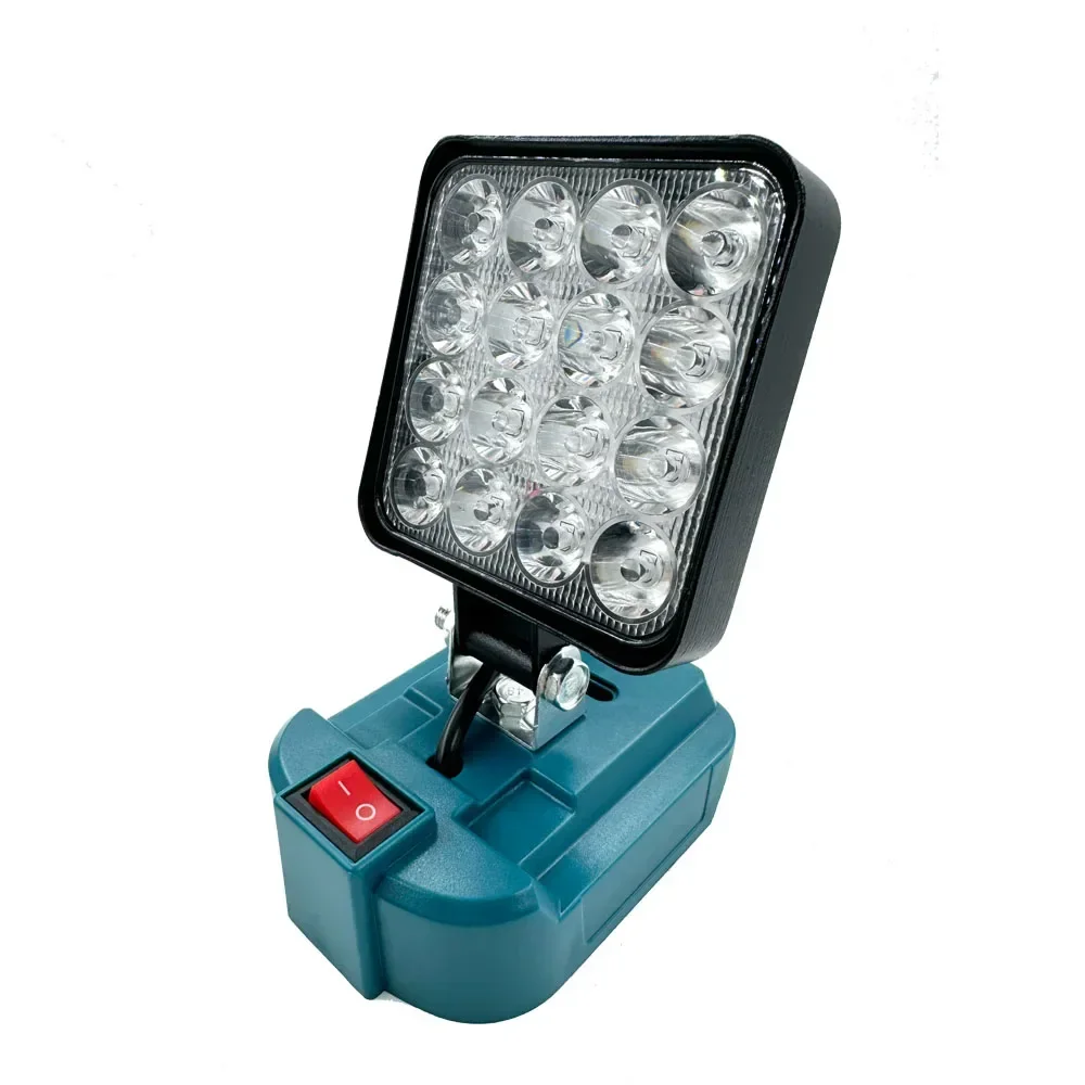 Nova luz de trabalho led para makita 14.4v 18v bateria li-ion 3/4 Polegada com usb lanterna ao ar livre lâmpada acampamento luz de emergência