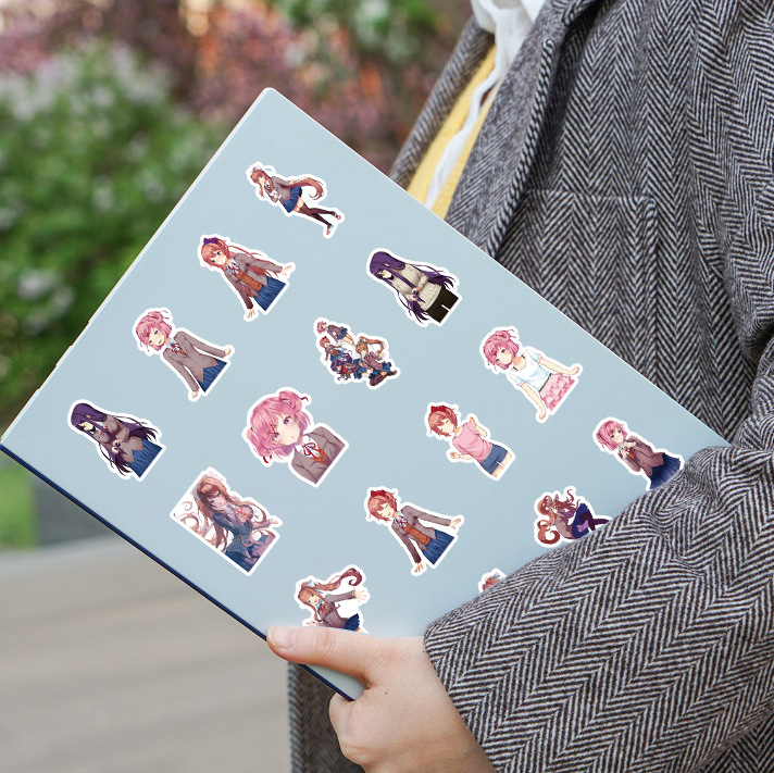 53pcs Game New Doki Literary Club Natsuki Two-dimensional Decoration Sticker Hand