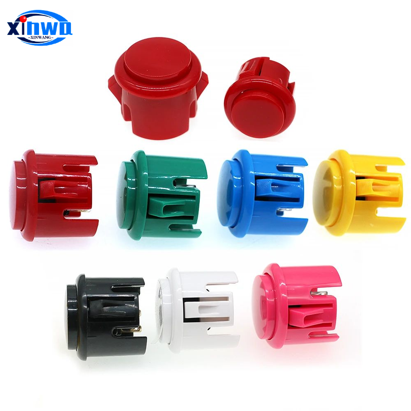 10pcs Baolian 24mm 30mm Push Button Micro Switch Game Arcade Sanwa Hitbox Controller Neo Geo Joystick Console Diy Pinball Parts