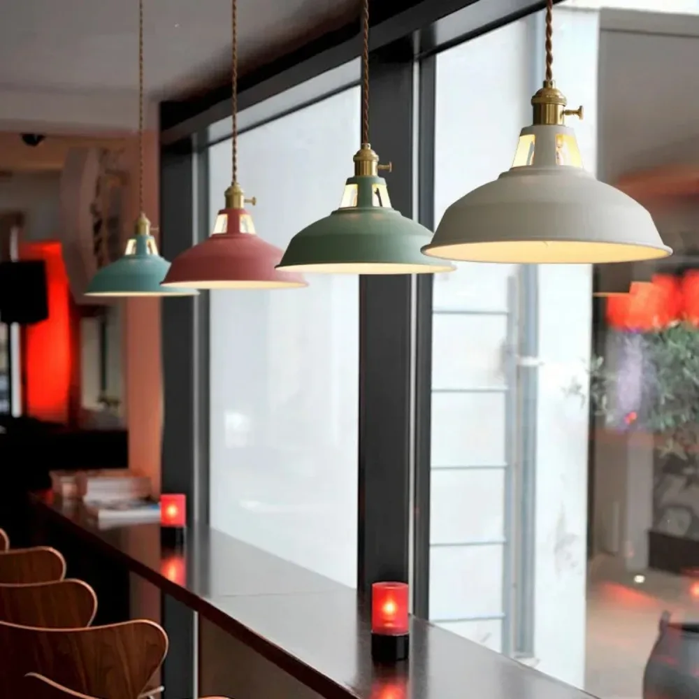 ข้างเตียงโคมระย้าขนาดเล็กโมเดิร์น Minimalist Nordic บุคลิกภาพความคิดสร้างสรรค์ร้านอาหารห้องนอน Macaron ทางเดินระเบียงบาร์โคมระย้า