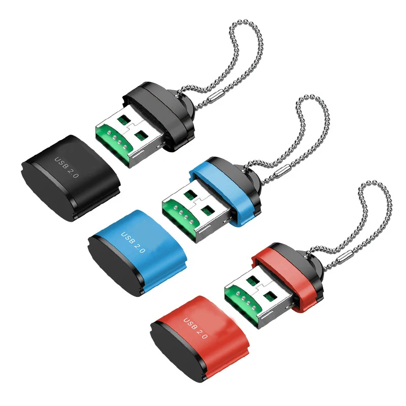 Lector de tarjetas USB 2,0 a tarjeta de memoria SD TF adaptador de unidad Flash USB C lector de tarjetas inteligente de 2TB para accesorios de ordenador portátil Macbook