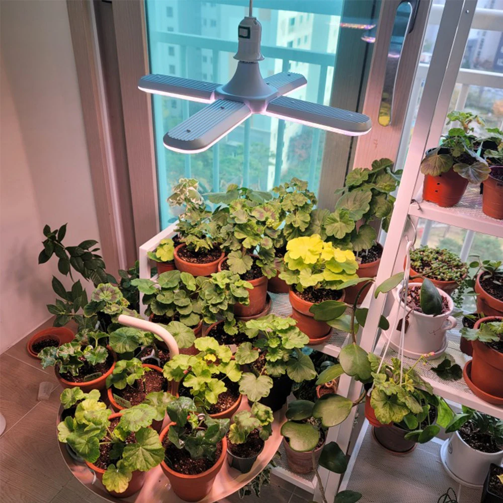 Full Spectrum Floding Plant Growing Light Set For Hydroponics Vegetables 24W 36W 48W SMD2835 For Flowering Plants IP65