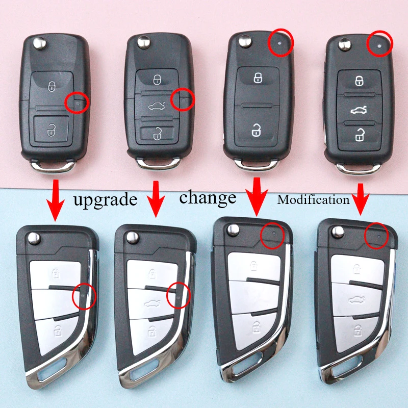Чехол для автомобильного ключа для Volkswagen/VW Beetle/Caddy/Passat/Golf/Jetta/Polo/Scirocco/Tiguan/Touran/Skoda/Seat/B5/202AD