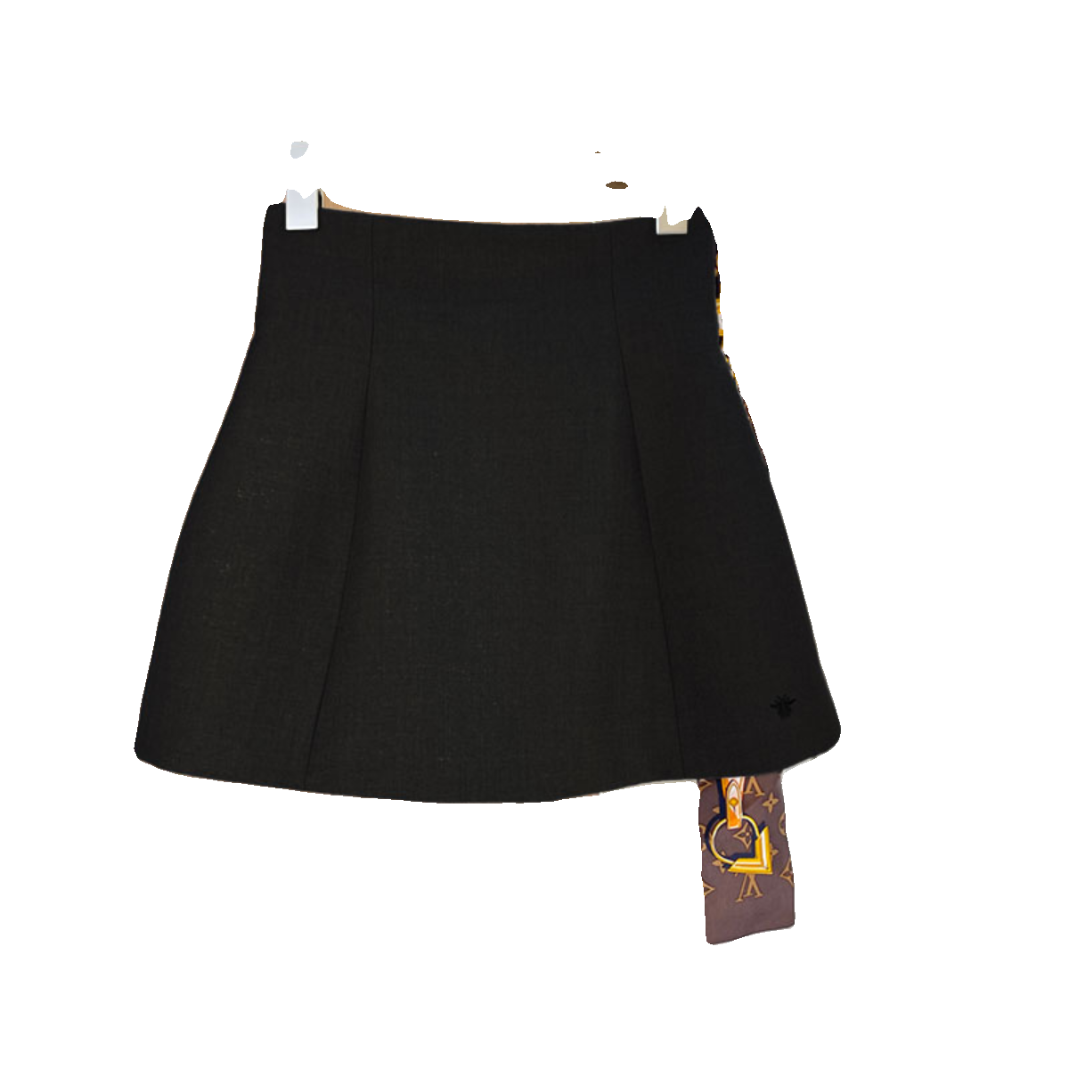 エレガントなグレー A ライン ミニ スカート ハイウエスト アンチライトウォーキング スリミング ショート スカート 通勤スタイル ポリエステル繊維スカート