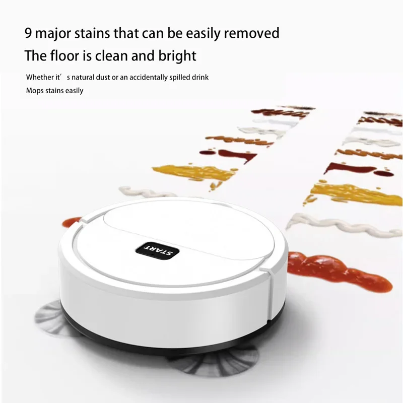 Smart Sweeping Robot Mini Silent Vacuum Cleaner Sweep Mop Brush Three-in-one Multi-function Cleaning Machine for Home
