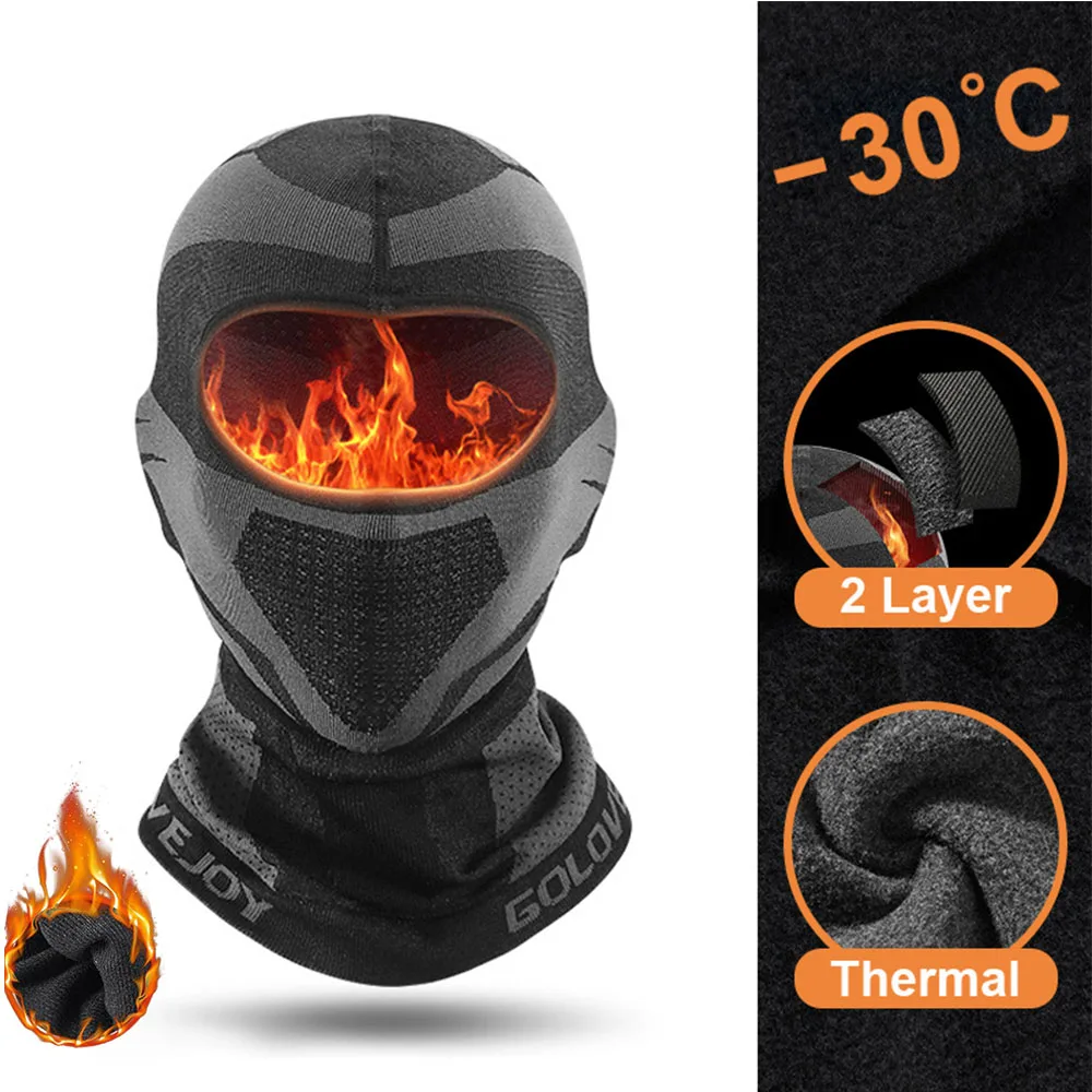 Balaclava WARM Mask Full Face ฤดูหนาว Four Seasons Breathable หน้ากากสกีรถจักรยานยนต์ขี่จักรยานจักรยานผ้าพันคอหมวก Casco Moto หมวกกันน็อก