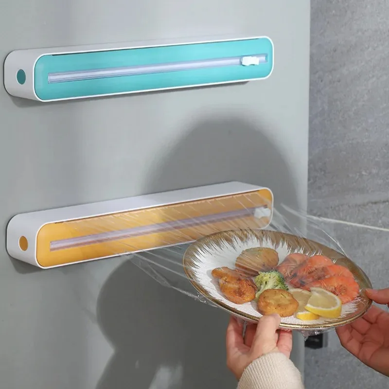 Coupe-Film alimentaire jetable de cuisine, boîte de découpe spéciale pour aliments ménagers, artefact de réfrigérateur à aspiration