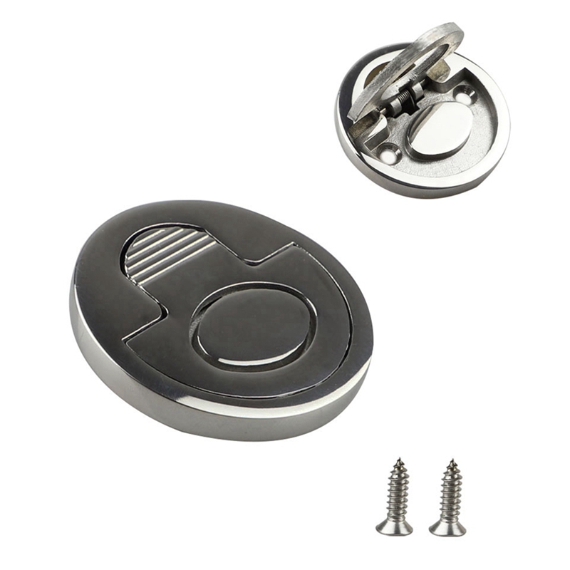 M11kprofessional Marine Round Flat Pull Lift Ring Handle Hatch Lock Locker Cabinet Akcesoria sprzętowe