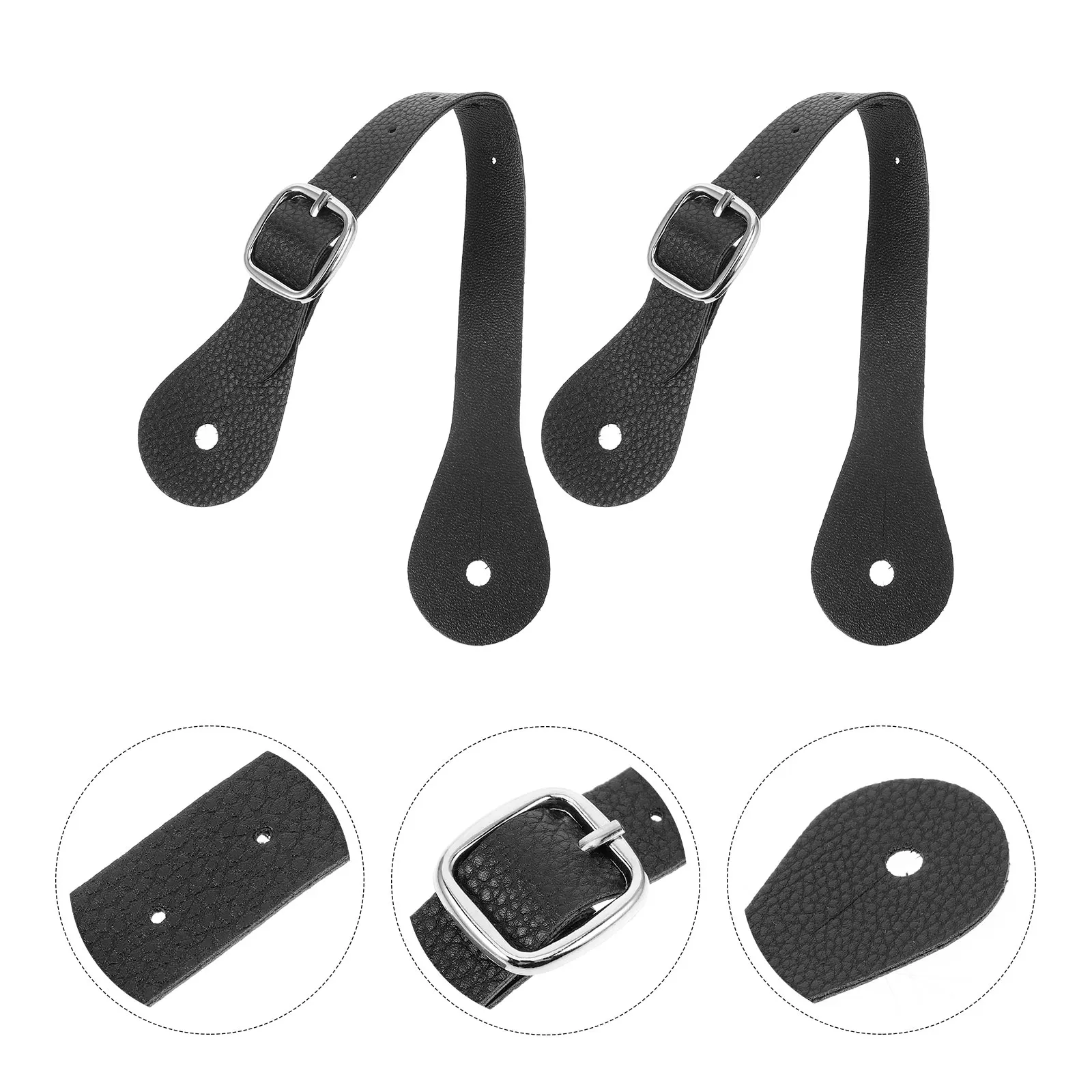 2 stücke Pu Spur Einstellbare Boot Straps Westlichen Stil Reiten Zubehör Für Männer Frauen Reit Getriebe Vintage Komfortabel