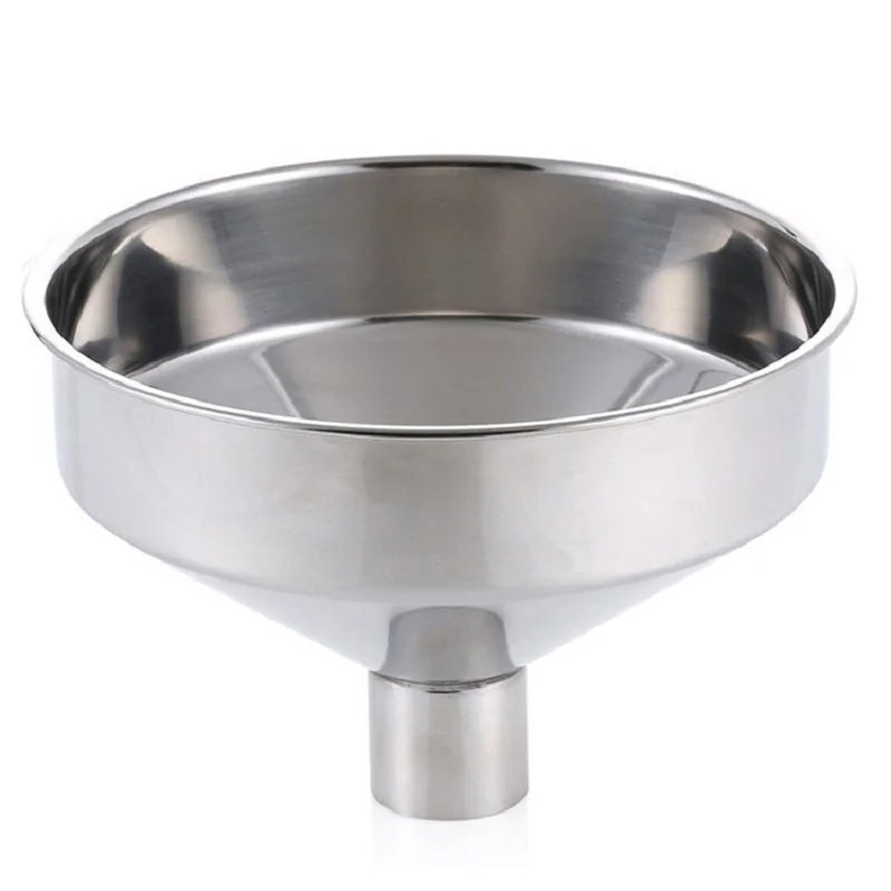 Large Stainless Steel Funnel Upper Diameter 28cm Lower Diameter 5cm Large Caliber Wide Mouth Jam Funnel Enema Funnel