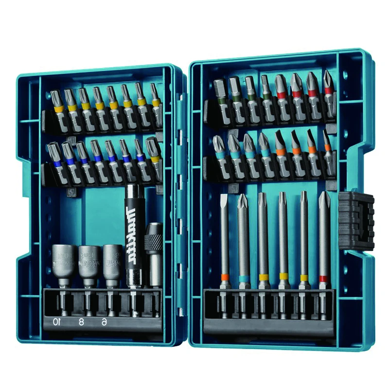 Makita B-55697 Electric Screwdriver Drill Bits Cross Flower Type Hexagon Socket Power Tool Multi-Function Accessories 43Pcs