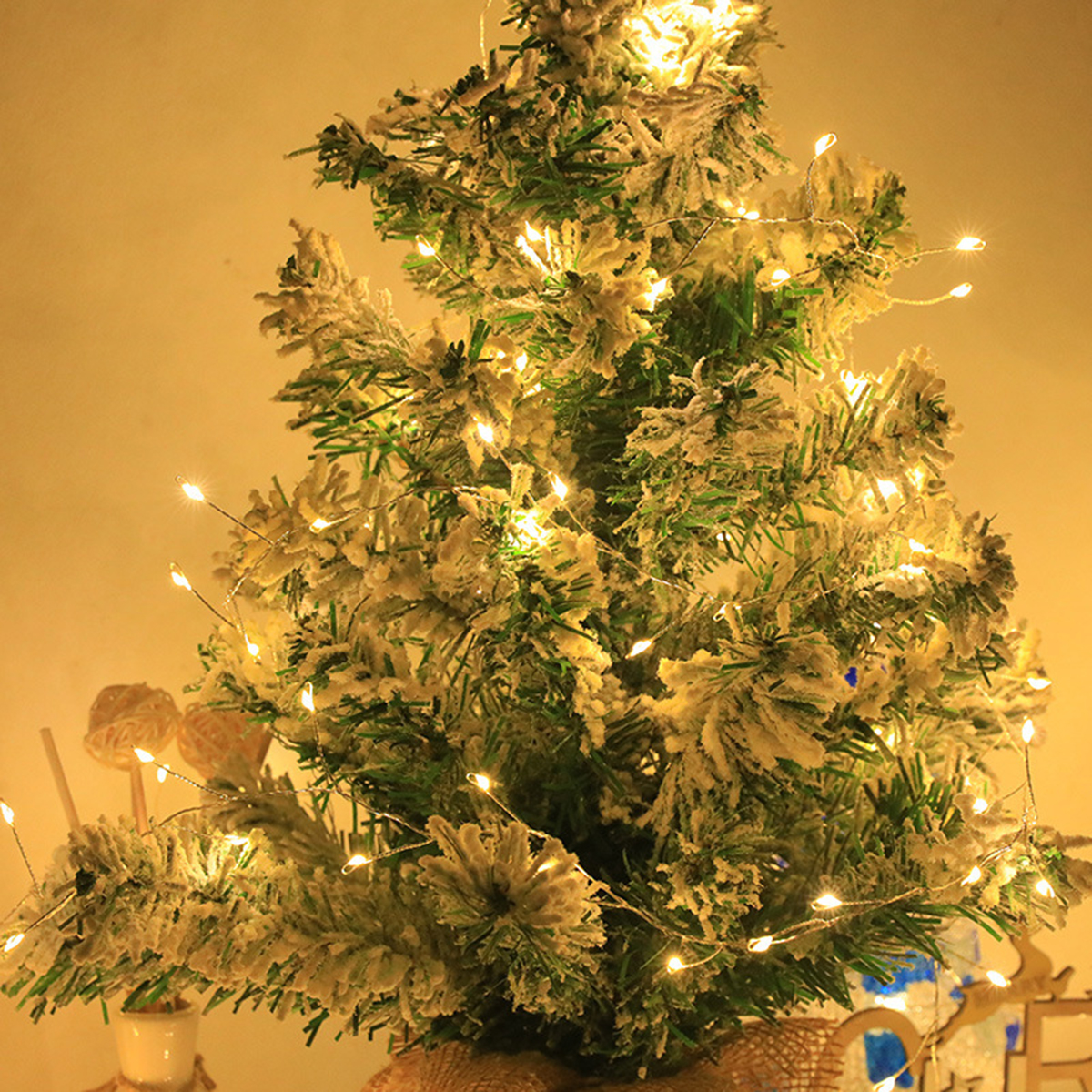 6M-50M Cluster Firecracker String Lights Fairy Christmas Light Garland LED For Wedding Party New Year Christmas Tree Decor Lamps