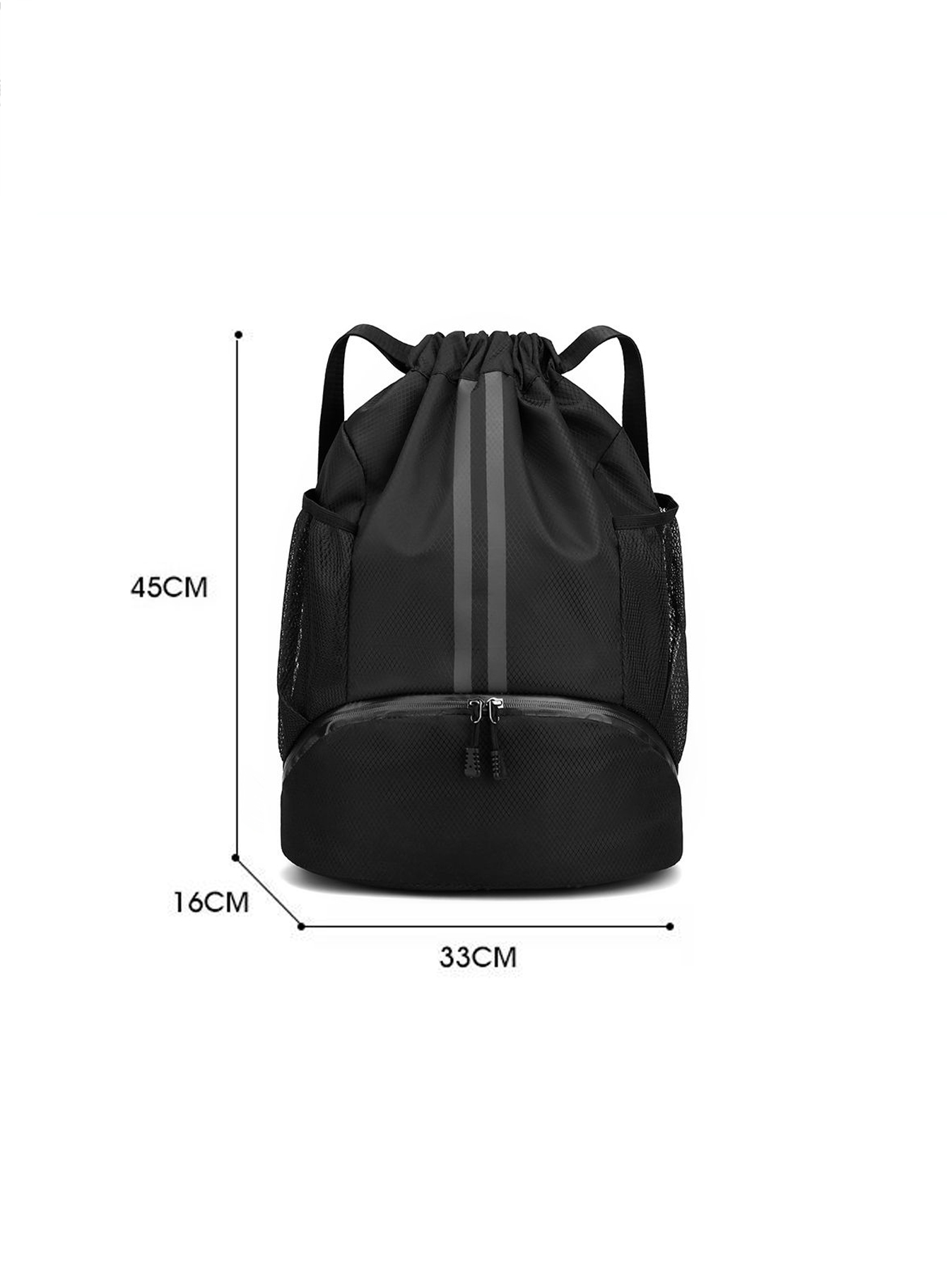 Basketball bag, swimming bag, dry wet separation women's storage bag, sports backpack, training and fitness drawstring backpack