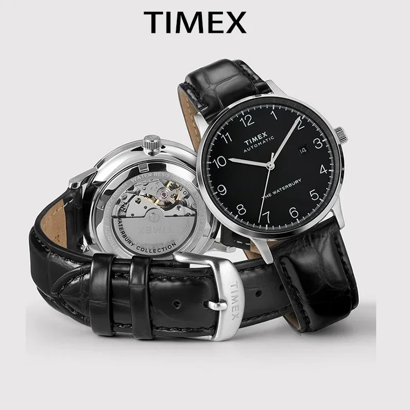 Reloj Automático de lujo TIMEX, reloj mecánico automático para hombre, reloj de buceo resistente al agua de acero inoxidable americano a prueba de arañazos