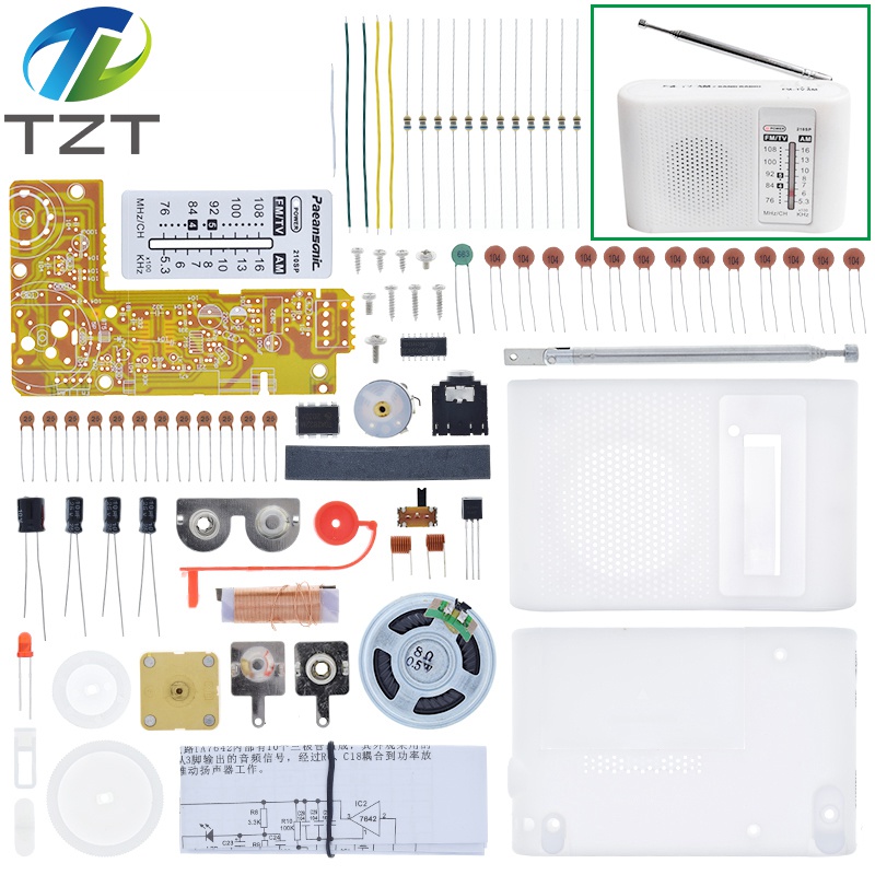 Kit de rádio estéreo cf210sp am/fm, faça você mesmo, conjunto de montagem eletrônica para aluno de julho, dropship, laboratório diy