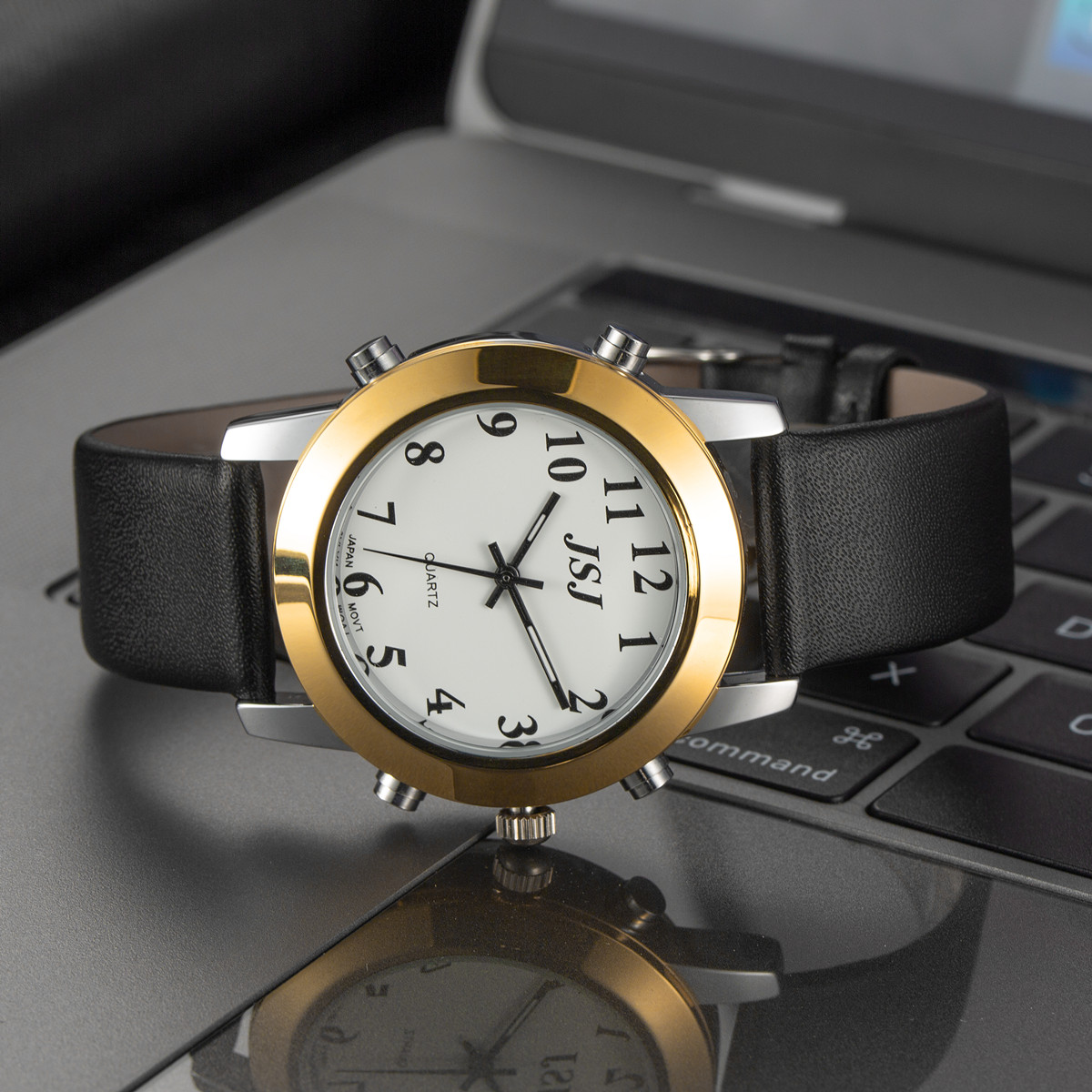 Relógio falante francês para cegos e idosos, pessoas visualmente imprevistas