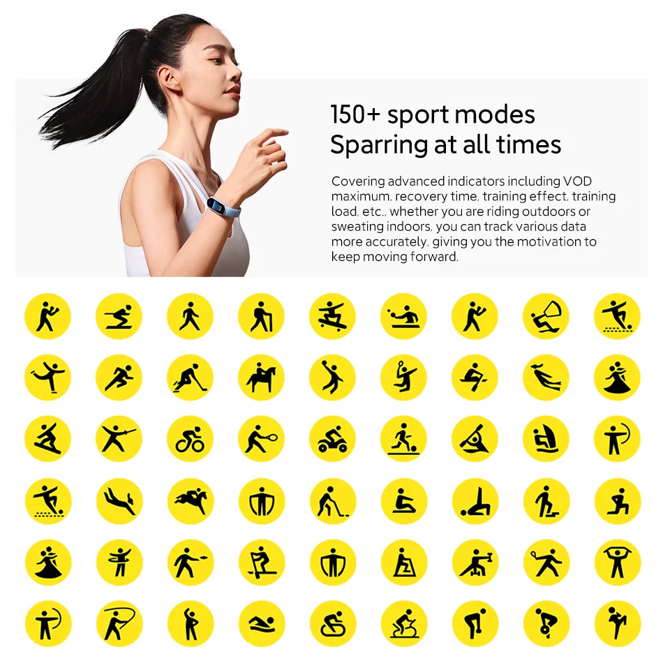 Global Version Xiaomi Smart Band 9 1.62‘’ AMOLED Display 21 Days Battery Life Supports 150+ Sports Modes 5ATM Bluetooth 5.4