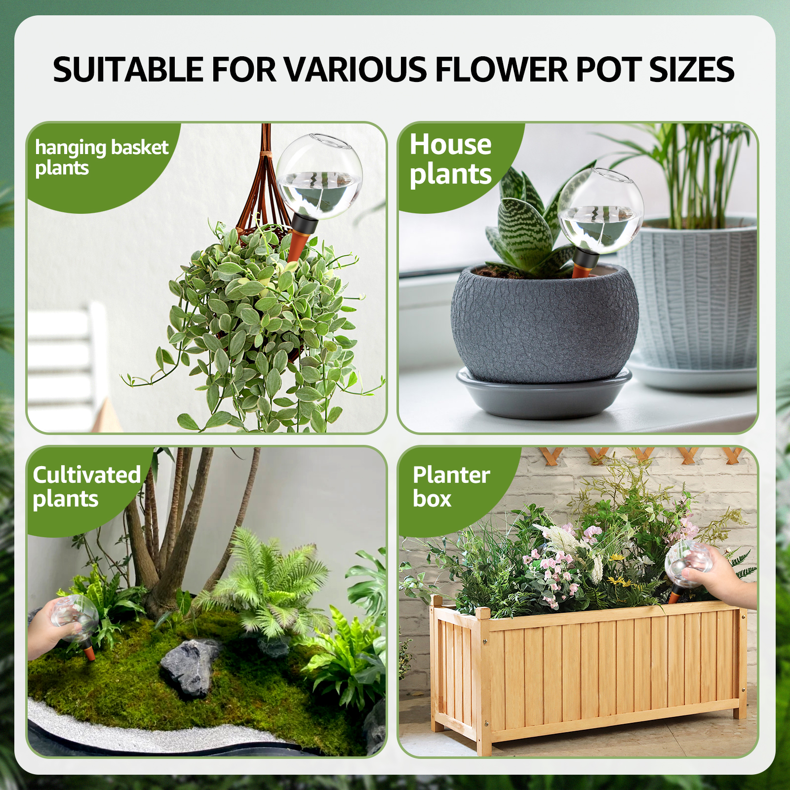 2/4 pezzi 500ML sistema di irrigazione a goccia automatico auto irrigazione piante irrigazione lampadine per piante da fiore da giardino irrigazione palline dispositivi