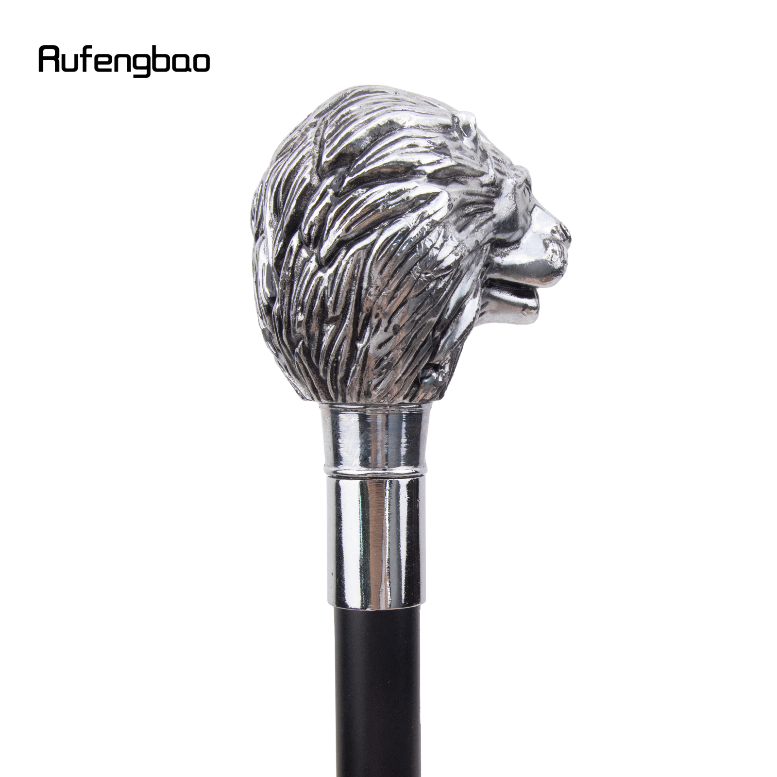 Cabeça de leão branco alça moda bengala para festa decorativa bengala elegante botão crosier bengala 91cm