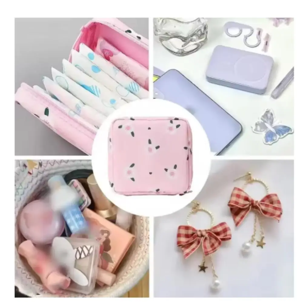Borsa portaoggetti portatile impermeabile per assorbenti igienici, essenziale per il periodo mestruale, ideale per ragazze in viaggio