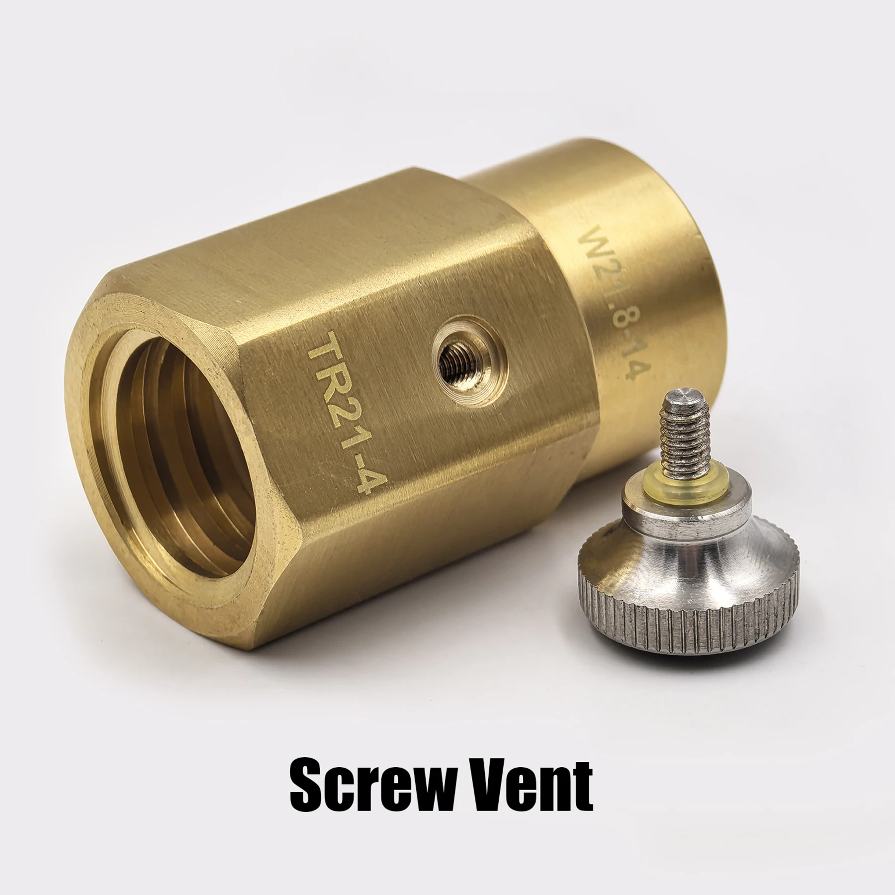Sparkling Soda Water CO2 Cylinder Refilling Fill Station Adapter with Bleed Valve TR21.4 to W21.8-14 or CGA320 Connector