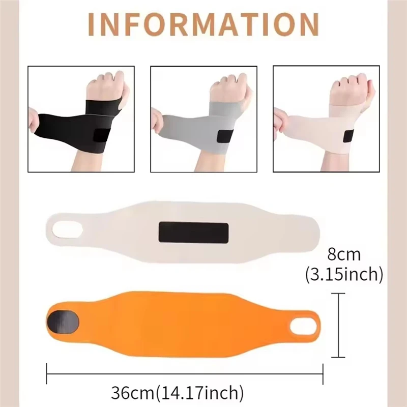 1 stuks elastische polsband anti-verstuiking polsbeschermer met verstelbare ondersteuning ademende elastische compressie peesschede