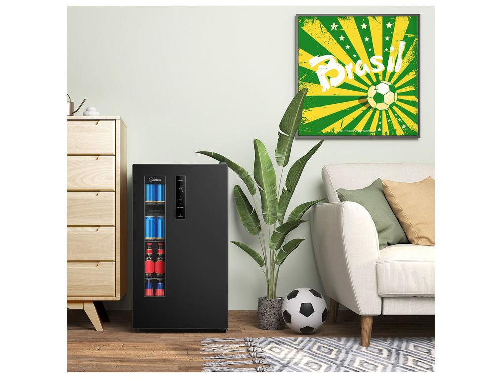 Cervejeira Midea MDRX150FGGDX01 Vertical Preta 82L Frost Free - 110V