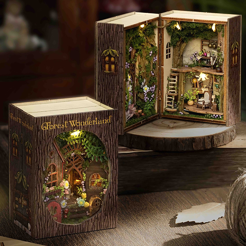 DIY miniaturowy domek dla lalek 3D Puzzle mały dom montaż zestaw modeli do budowania zabawki dom z oświetleniem meblowym drewniane rzemiosło prezenty