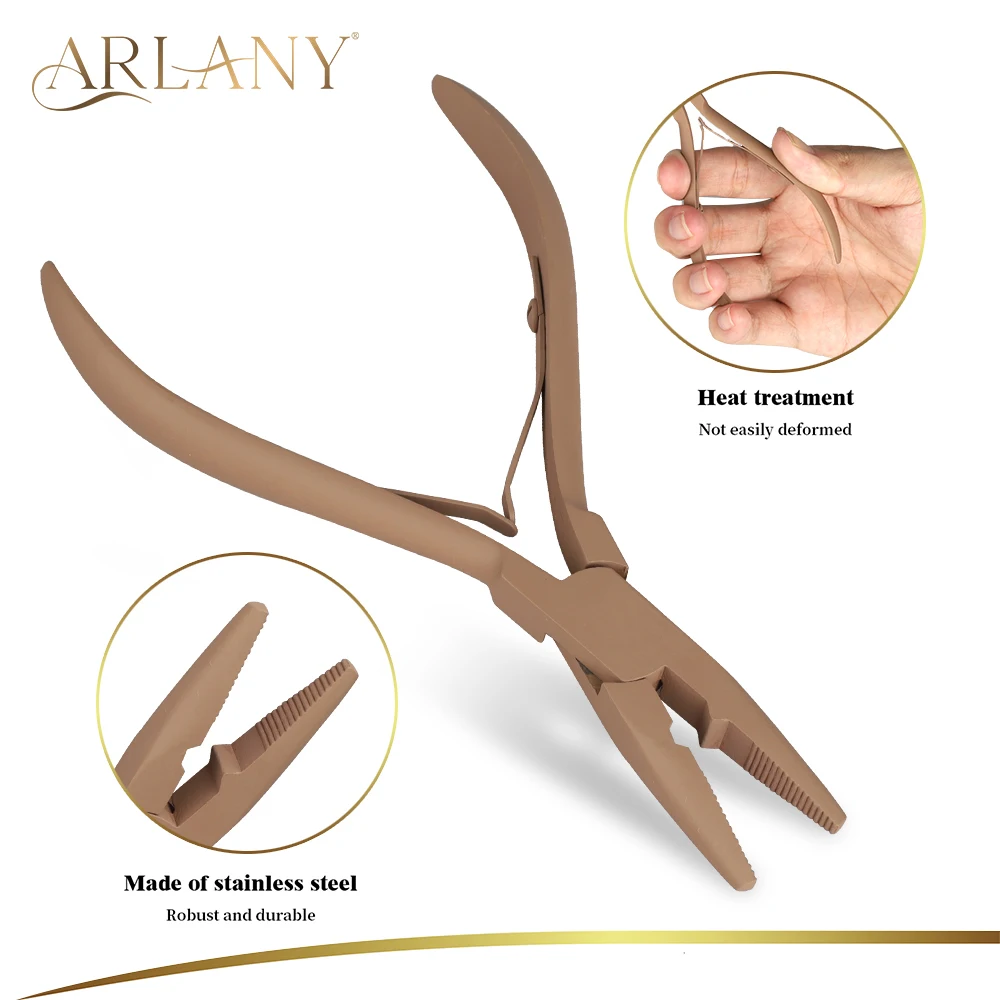 Herramienta de trama, alicates de aplicación de microanillo, herramienta de microcuentas, alicates de extensión de cabello de acero inoxidable más cercanos