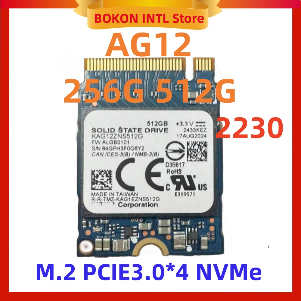 Original BG4 BG5 AG12 256G 512G 1TB SSD 2230 PCIe 3.0x4 Gen 4X4 NVMe M.2 For KIOXIA SteamDeck Surface